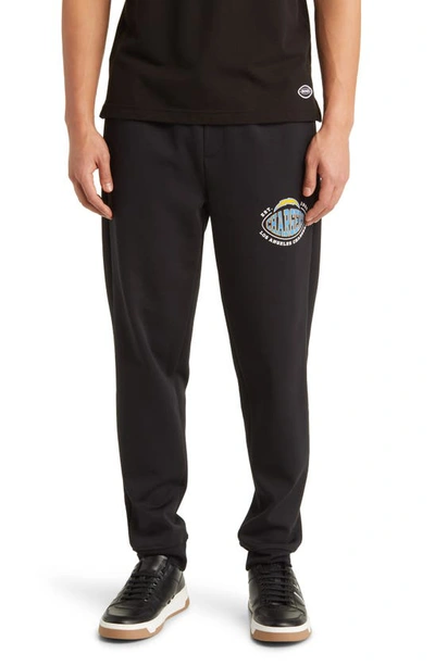 Shop Hugo Boss X Nfl Cotton Blend Joggers In Los Angeles Chargers Black