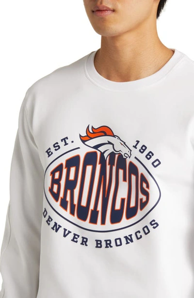 Shop Hugo Boss X Nfl Crewneck Sweatshirt In Denver Broncos White