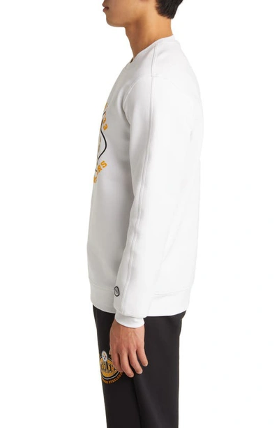 Shop Hugo Boss Boss X Nfl Crewneck Sweatshirt In Pittsburgh Steelers White