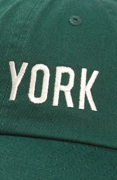 Shop American Needle New York Cotton Baseball Cap In Dk. Green