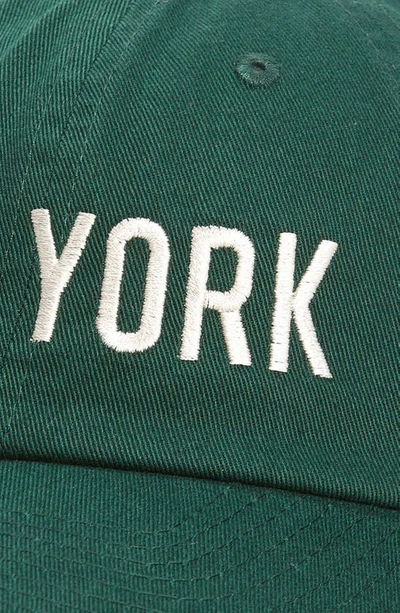 American Needle New York Cotton Baseball Cap In Dk. Green