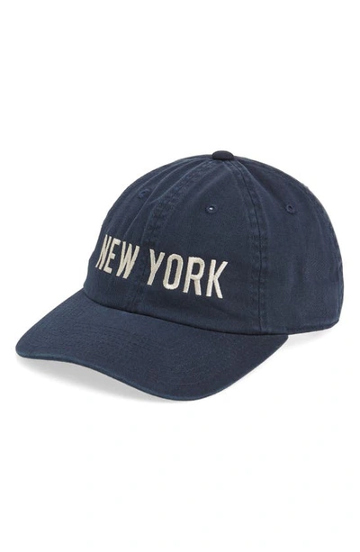 Shop American Needle New York Cotton Baseball Cap In Navy