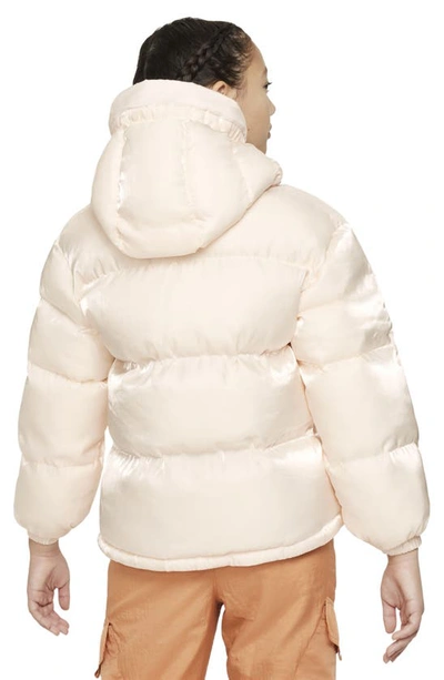 Shop Nike Kids' Therma-fit Ultimate Puffer Jacket In Guava Ice/ Guava Ice/ White