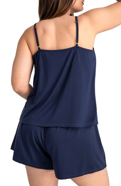 Shop Honeylove Blisswear Pajama Camisole In Navy