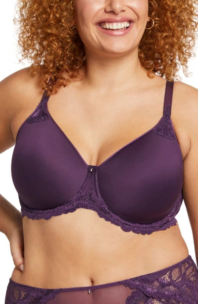 Shop Montelle Intimates Royale Sublime Underwire Bra In Pinot