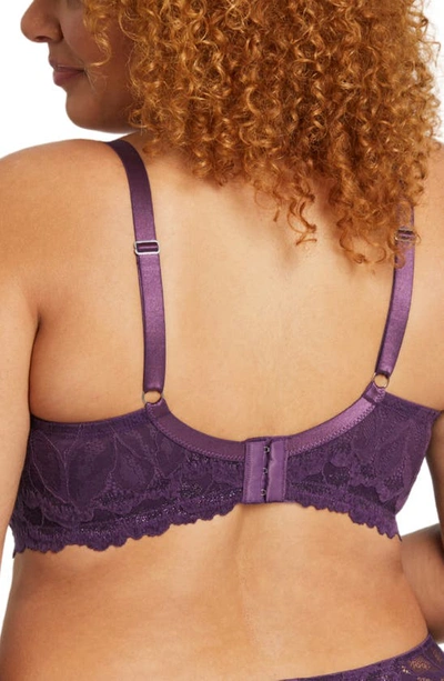 Shop Montelle Intimates Royale Sublime Underwire Bra In Pinot