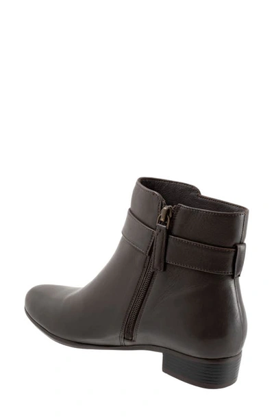 Trotters Melody Bootie In Dk Brown