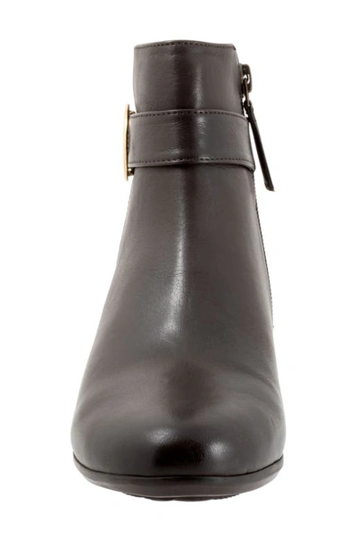 Trotters Melody Bootie In Dk Brown