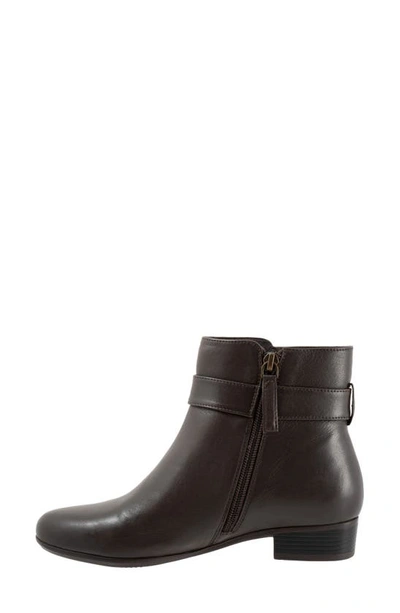 Trotters Melody Bootie In Dk Brown