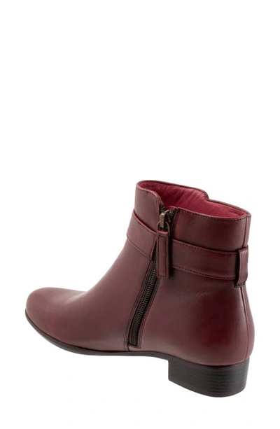 Trotters Melody Bootie In Dark Red