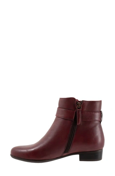 Trotters Melody Bootie In Dark Red