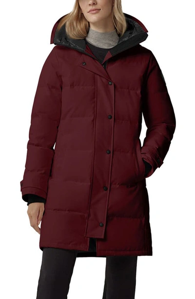 Shop Canada Goose Shelburne Water Resistant 625 Fill Power Down Parka In Garnet Stone -grenat