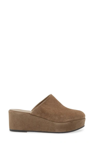 Cordani Camryn Platform Wedge Mule In Crosta Fango