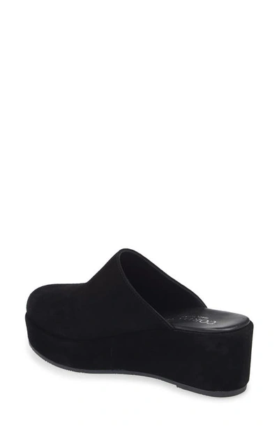 Shop Cordani Camryn Platform Wedge Mule In Crosta Nero