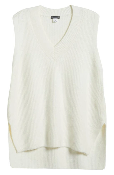 Shop Vince Camuto Shaker Stitch Sweater Vest In Antique White
