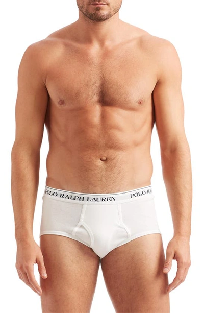 Shop Polo Ralph Lauren 4-pack Cotton Briefs In White