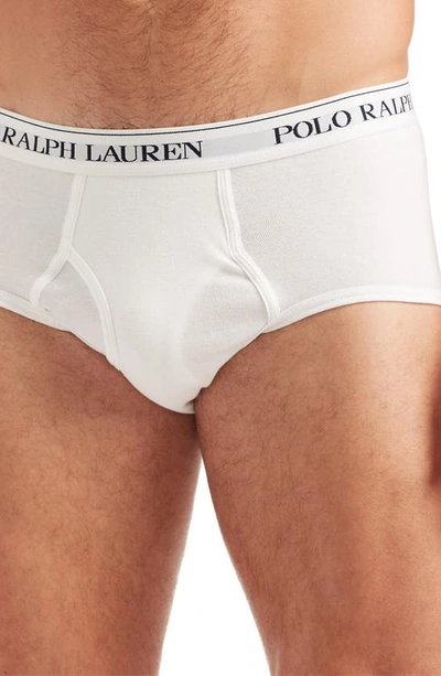 Shop Polo Ralph Lauren 4-pack Cotton Briefs In White