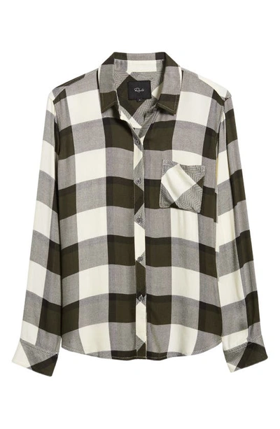 Shop Rails Hunter Plaid Button-up Shirt In Rosemary Onyx