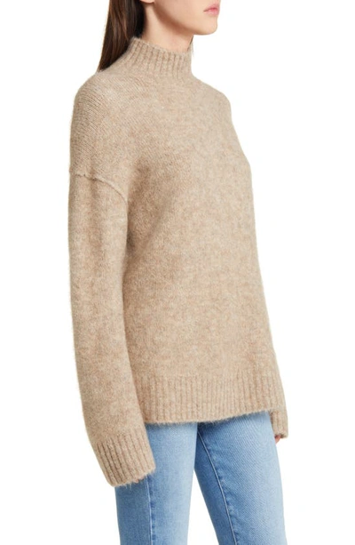 Shop Rails Kacia Alpaca Blend Mock Neck Sweater In Oatmeal