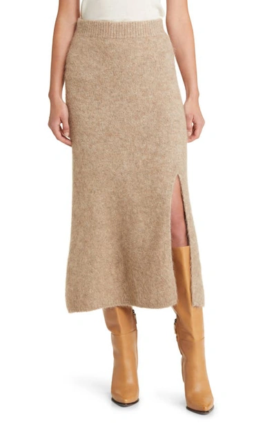 Shop Rails Diana Alpaca Blend Sweater Skirt In Oatmeal