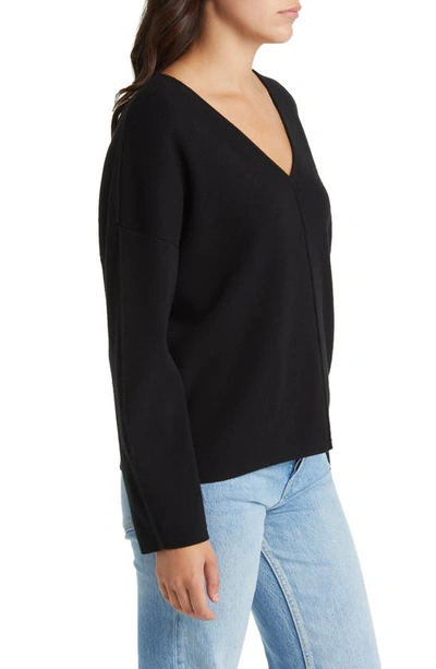 Shop Rails Hollyn V-neck Sweater In Black