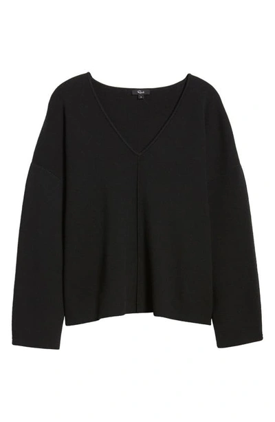 Shop Rails Hollyn V-neck Sweater In Black