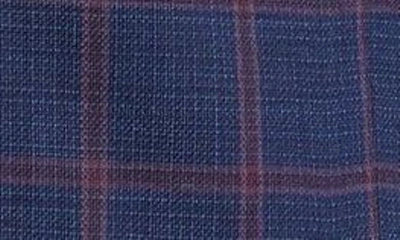 Daniel Hechter Windowpane Check Wool Blazer In Blue