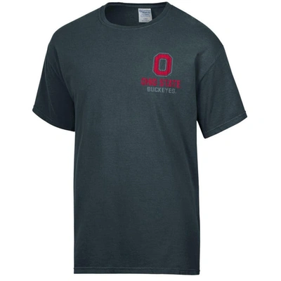 Shop Comfort Wash Charcoal Ohio State Buckeyes Vintage Logo T-shirt