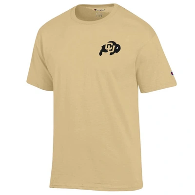 Shop Champion Gold Colorado Buffaloes Team Stack 2-hit T-shirt