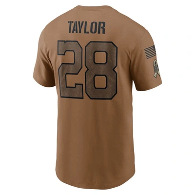 Shop Nike Jonathan Taylor Brown Indianapolis Colts 2023 Salute To Service Name & Number T-shirt