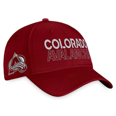 Shop Fanatics Branded Burgundy Colorado Avalanche Authentic Pro Road Flex Hat