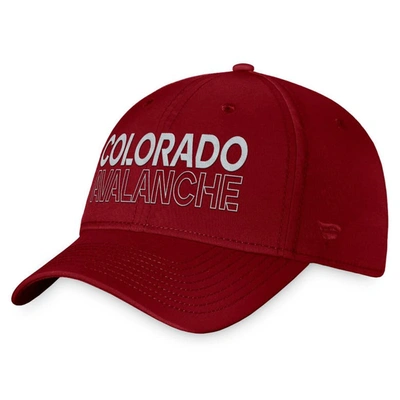 Shop Fanatics Branded Burgundy Colorado Avalanche Authentic Pro Road Flex Hat