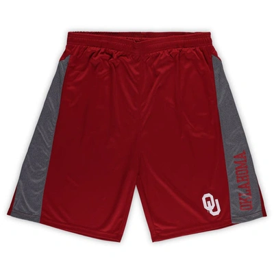 Shop Profile Crimson Oklahoma Sooners Big & Tall Textured Shorts