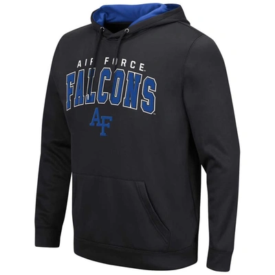 Shop Colosseum Black Air Force Falcons Resistance Pullover Hoodie