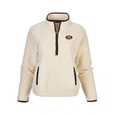 Shop Boxercraft Natural Auburn Tigers Everest Half-zip Sweatshirt