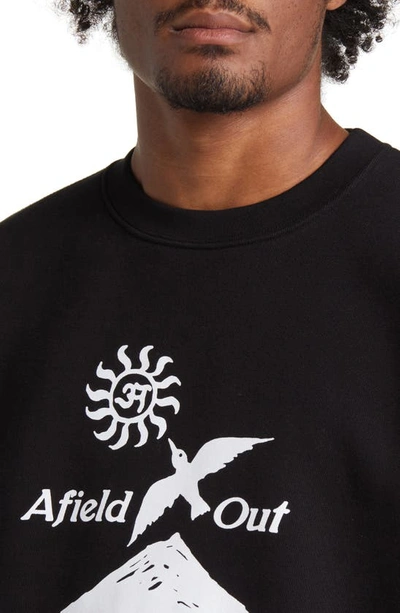 Shop Afield Out Conscious Graphic Sweatshirt In Black