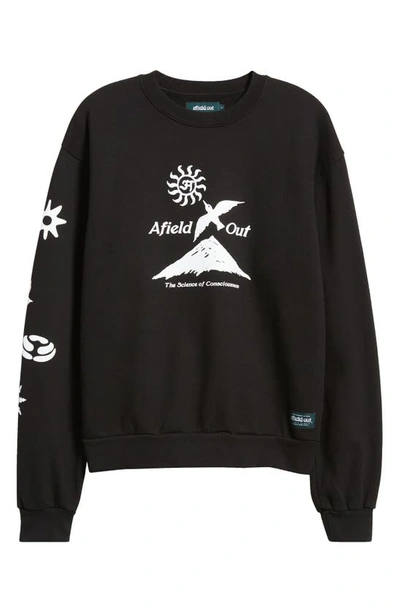 Shop Afield Out Conscious Graphic Sweatshirt In Black