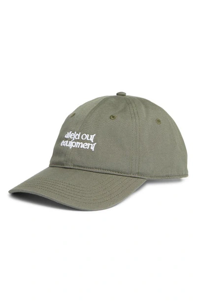 Shop Afield Out Embroidered Logo Equipment Baseball Cap In Forest Green