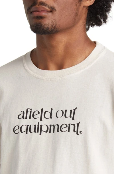 Shop Afield Out Equipment Graphic T-shirt In Bone