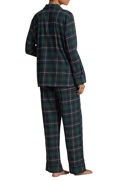 Shop Polo Ralph Lauren Madison Plaid Organic Cotton Pajamas In Polo Tartan