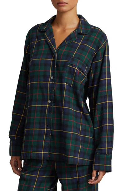 Shop Polo Ralph Lauren Madison Plaid Organic Cotton Pajamas In Polo Tartan