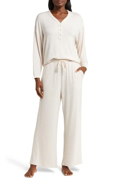Shop Papinelle Feather Soft Boxy Pajamas In Almond