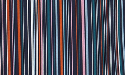 Shop City Chic Illusion Stripe Tunic Top In Midnight Stripe