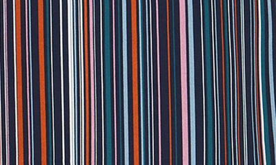 City Chic Illusion Stripe Tunic Top In Midnight Stripe