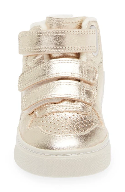 Veja Kids' V-10 Chromefree™ Sneaker In Platine White
