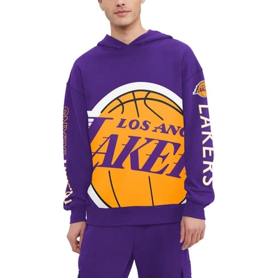 Shop Tommy Jeans Purple Los Angeles Lakers Kenny Pullover Hoodie