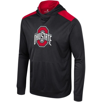 Shop Colosseum Black Ohio State Buckeyes Warm Up Long Sleeve Hoodie T-shirt