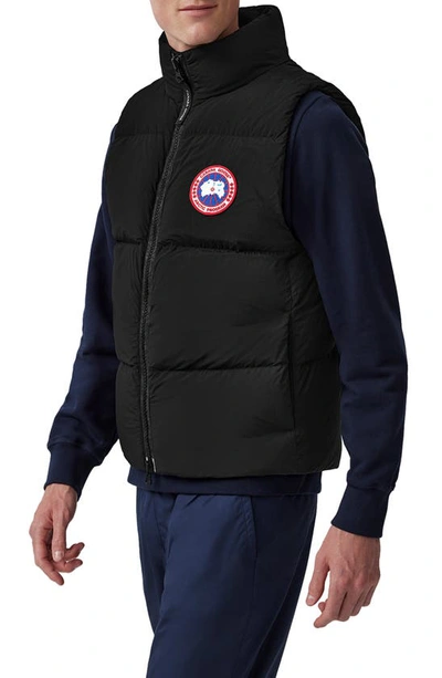Shop Canada Goose Lawrence Water Repellent 750 Fill Power Down Puffer Vest In Black