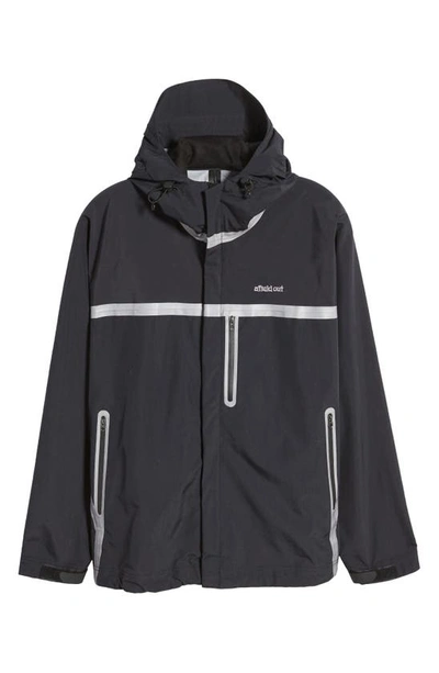 Shop Afield Out Glacier Hooded Jacket In Black