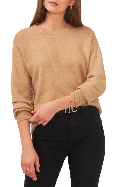 Shop 1.state Crossback Sweater In Latte Heather Brown